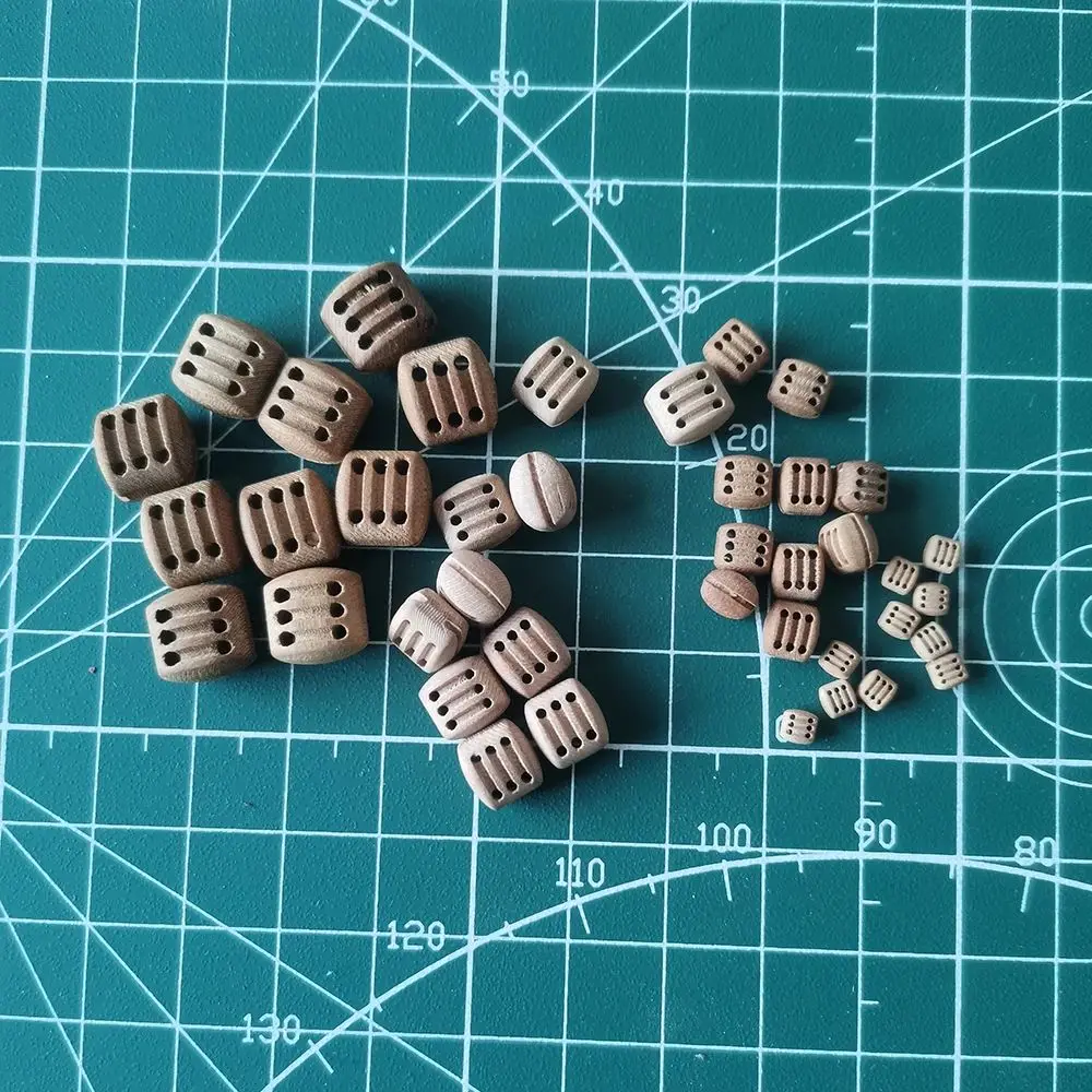 Poulie à Triple bloc, modèle de bateau ancien, accessoires luxueux, bois massif de haute qualité, trois poulies à rainures, bricolage, 10 pièces/ensemble