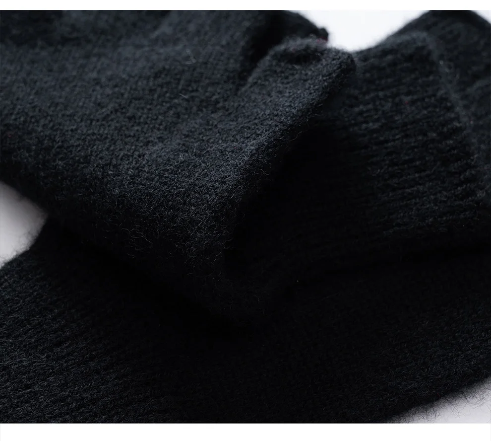 High Quality 100% Pure Cashmere Half Finger Gloves Women Soft Warm With Fourchettes Knitted Gloves For Driving Outdoor Sports