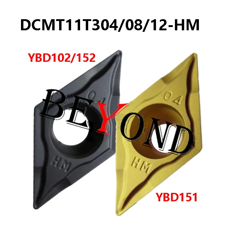 

100% Original DCMT11T304-HM YBD102 DCMT11T308-HM YBD151 DCMT11T312-HM YBD152 Carbide Inserts DCMT 11T308 11T304 For Cast Iron