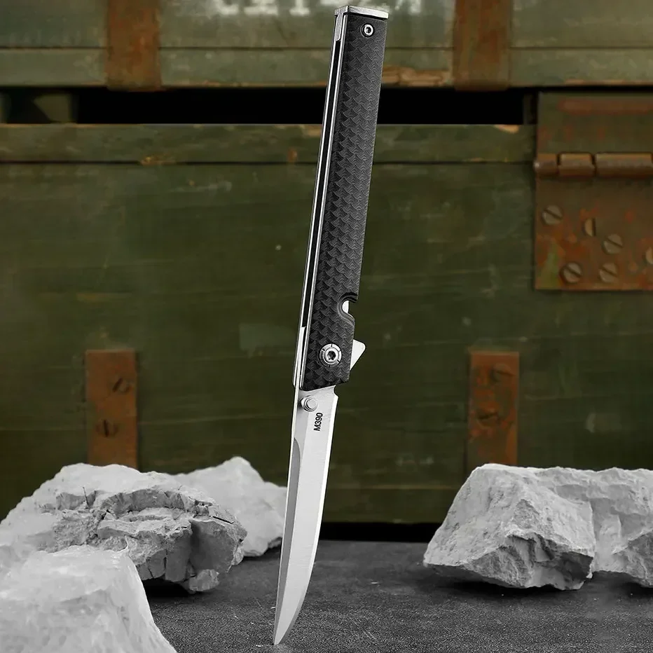 2024 new Folding Knife Outdoor Knife M390 Mini Pocket Knife Defensive Wild Camping Portable Sharp Pocket