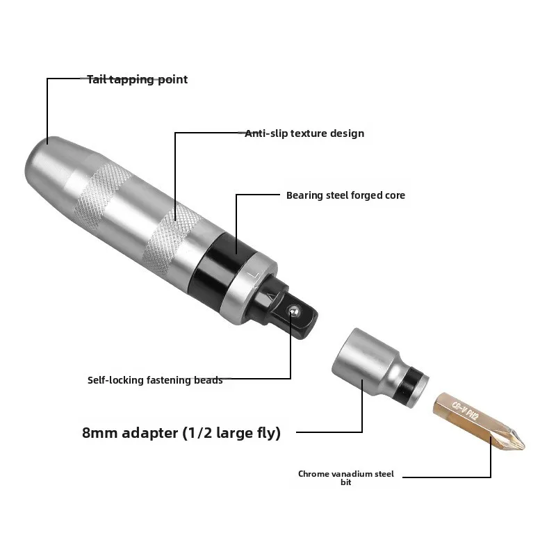 Impact Screwdriver, Impact Screwdriver Bit, Screwdriver, Socket, Nut, Percussion Impact Driver, Stubborn Screw Buster