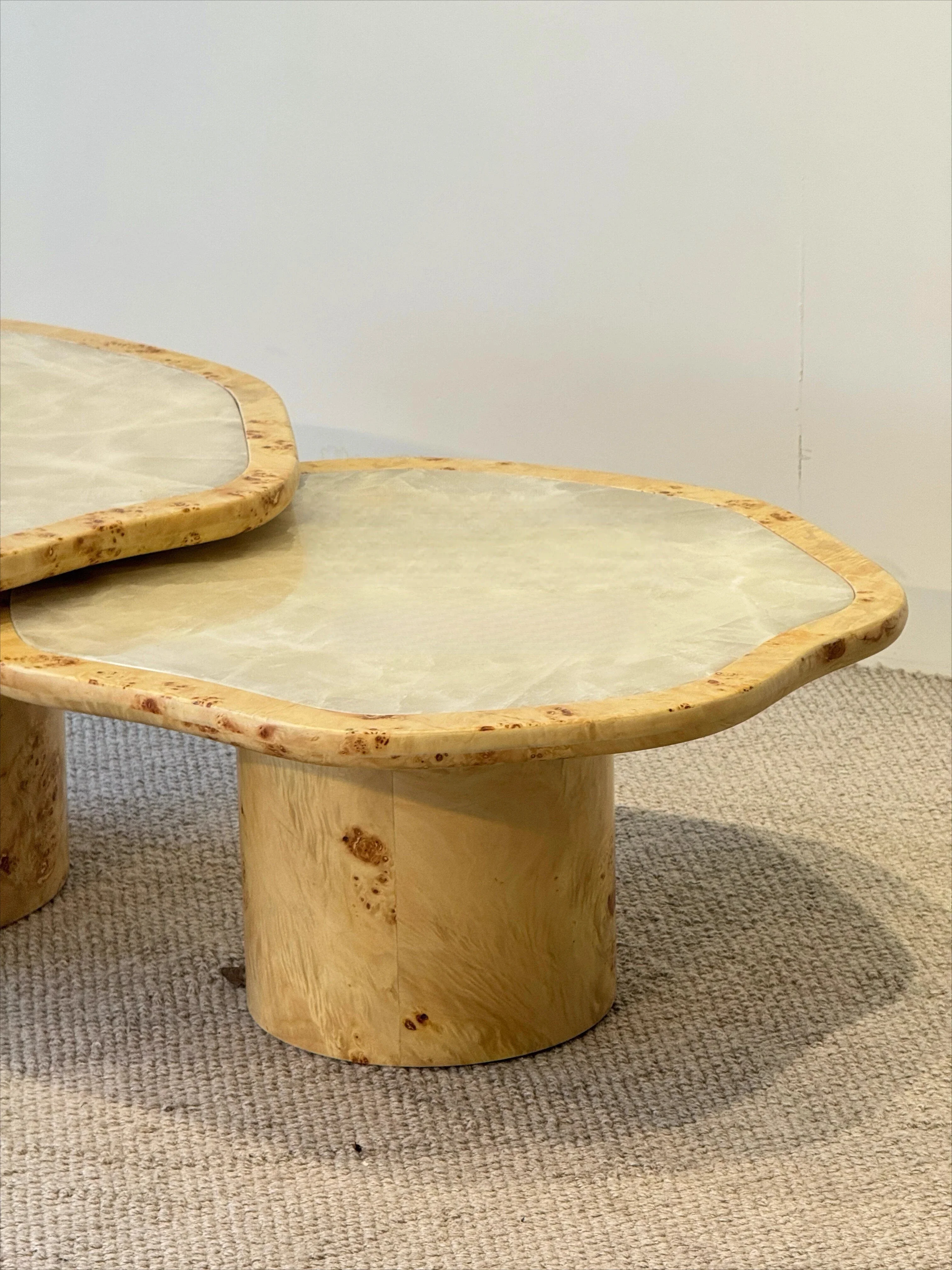 TTMedieval style, solid wood tree tumor coffee table, living room household small  partment, high-end speci l-shaped tea table