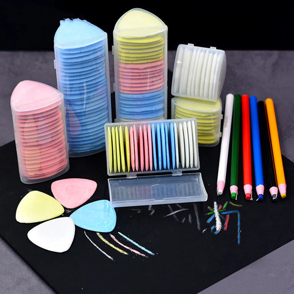 10Pcs Colorful Erasable Tailors Chalk Fabric Sewing Marker Clothing Pattern DIY Sewing Tool Needlework Accessories