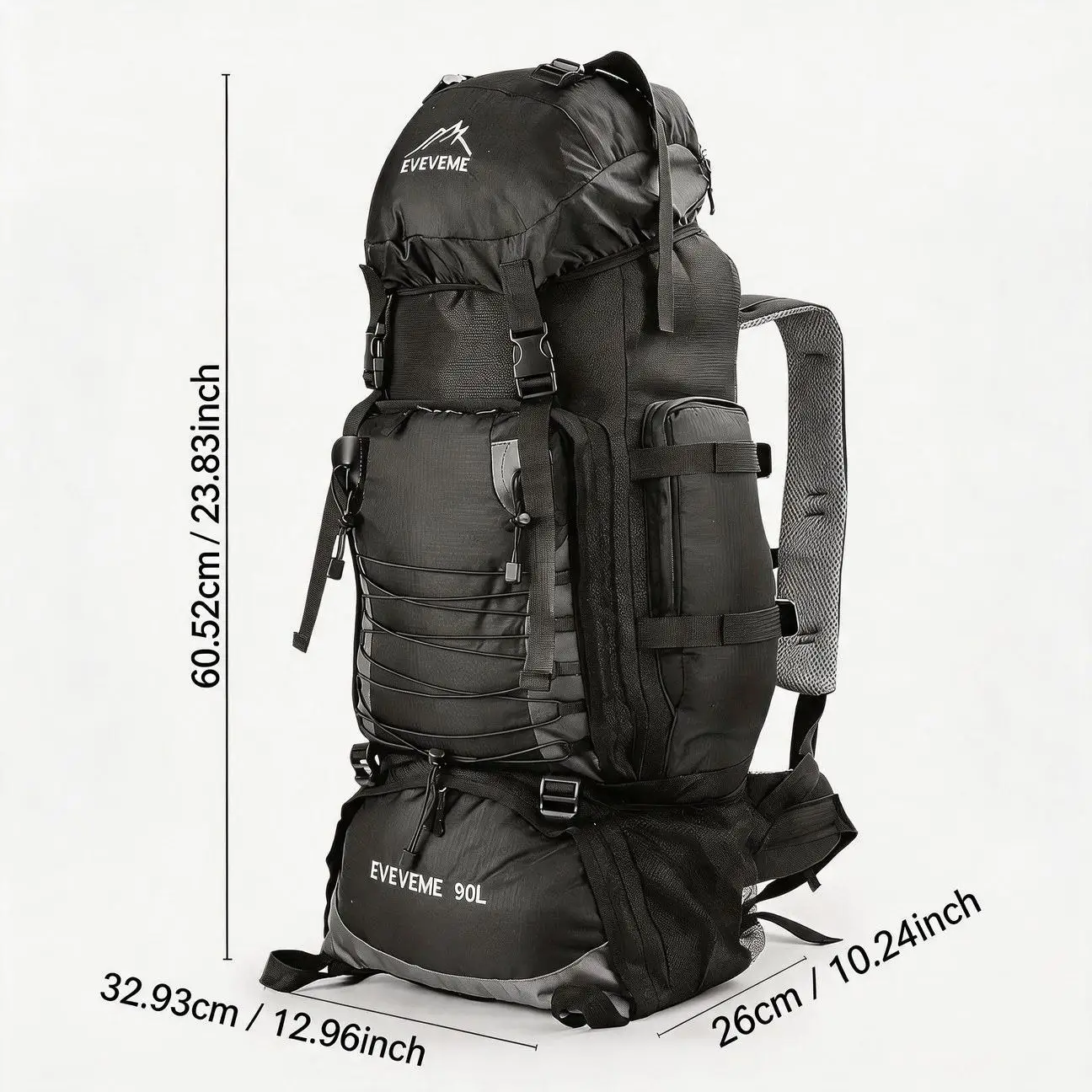 Premium Hiking Backpack Outdoor Mountaineering Camping Durable Stitching