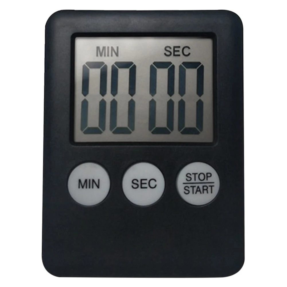 Digital Electronic Timer Stopwatch Multi-Function Portable Stopwatch LCD Display Magnetic for Sports Exercise Baking Cooking