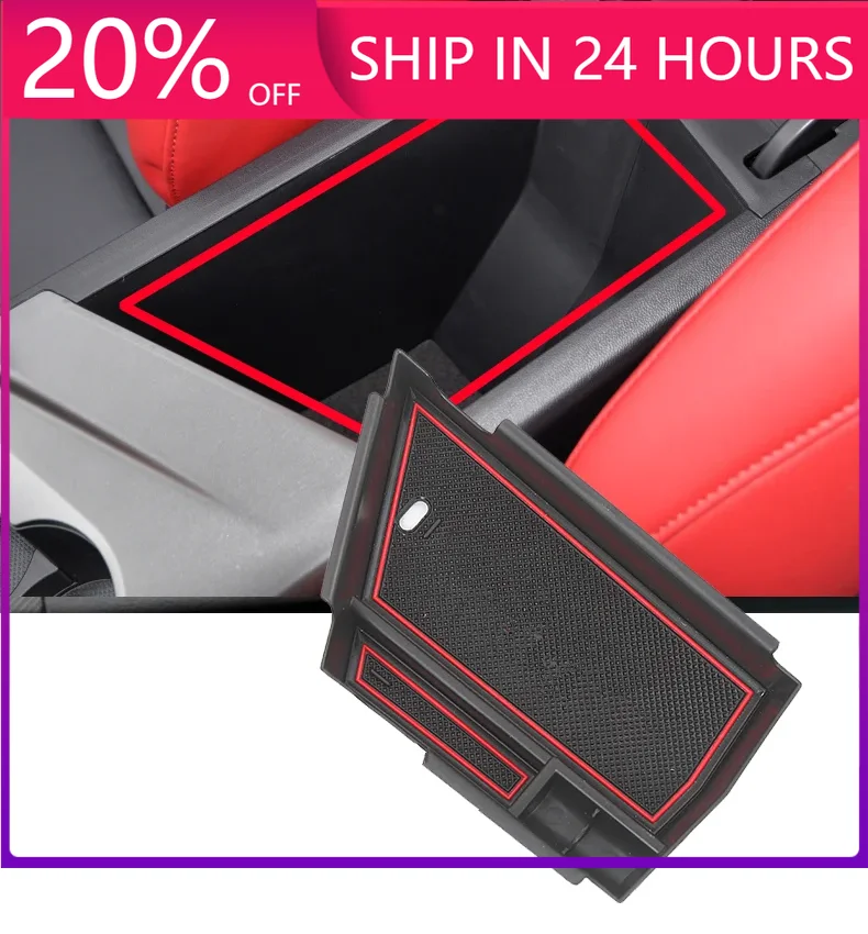 NEW1 For Changan CS35 PLUS 2021 2022 Center Console Armrest Storage Box Accessories BLACK