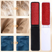 2PCS Clothes Lint Remover Reusable Pet Cat Hair Fur Roller Brush Reusable Static Dusting Cleaning Brushes Manual Cleaner Tool