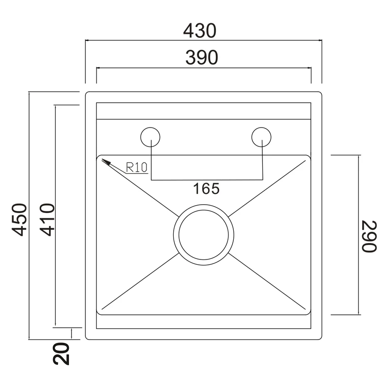 トップマウントキッチンシンク、ナノブラックのドロップインカバー付き、304ステンレス鋼、スロークローズテクノロジー、バー、島