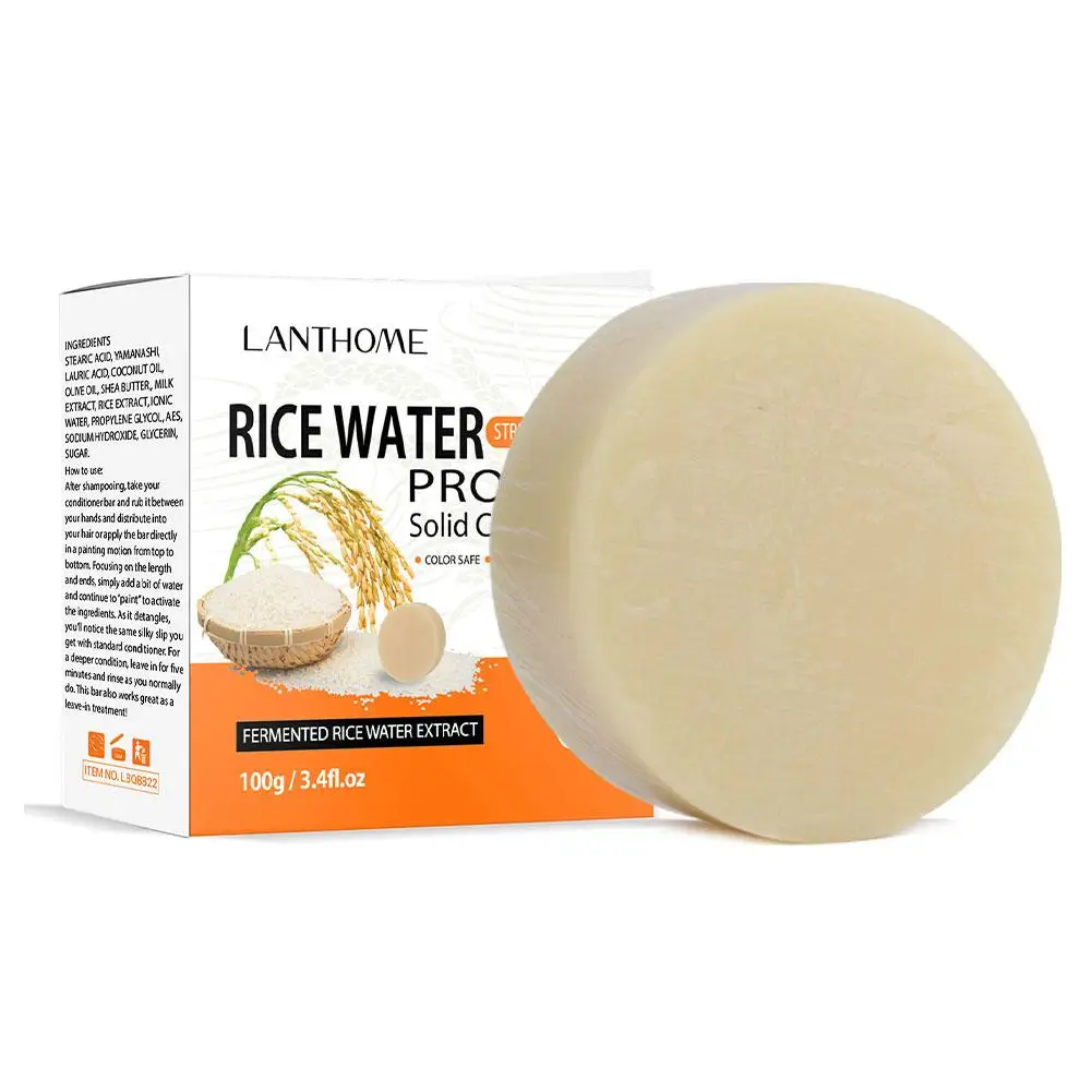 Organic Rice Shampoo Soap Bar Oil Free Conditioning Bar Water Protein Hair Rice Soap Soap Nourishing Anti-loss J7N8