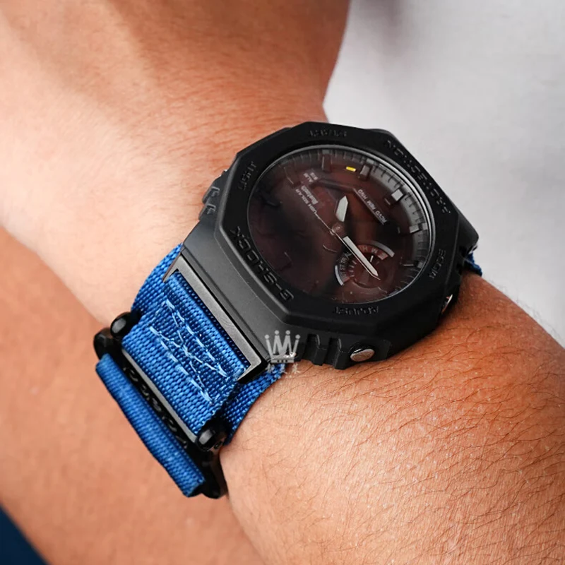 Для Casio G-SHOCK Series GA-2100 GA-2110 GA-B2100 модифицированный нейлоновый холст ремешок для часов мужской водонепроницаемый дышащий браслет