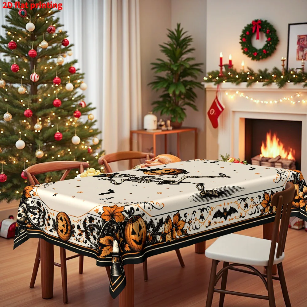 One piece, 2D flat printing, Halloween-themed tablecloth, Halloween-inspired tableware accessorieszyc