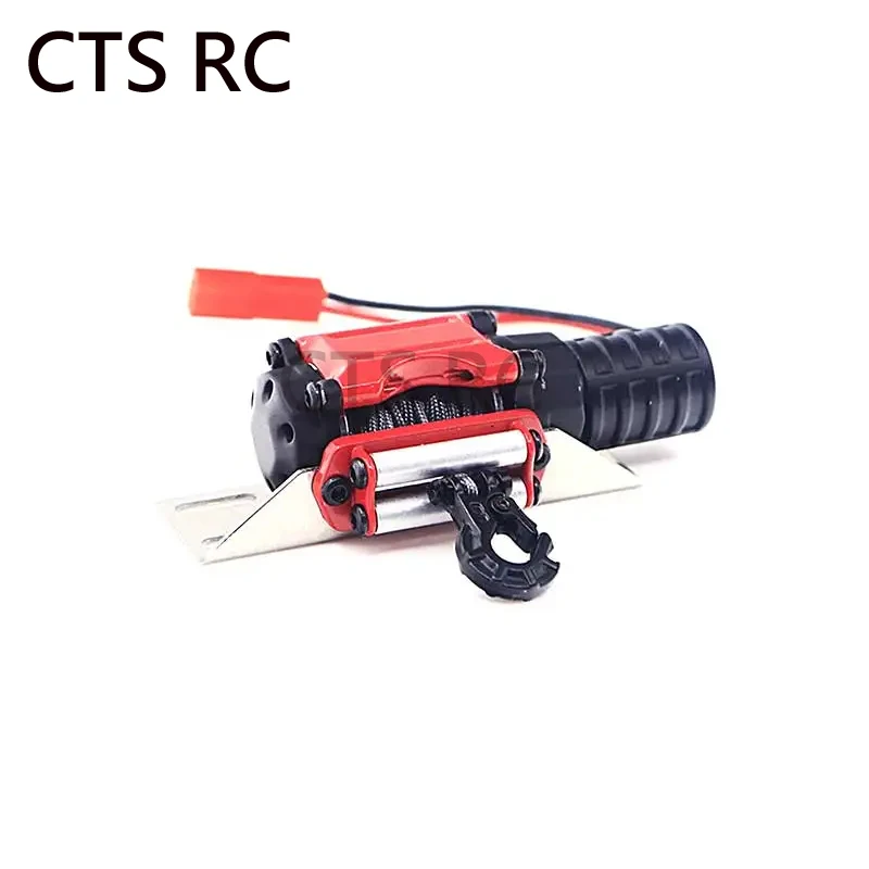 RC Car Traksi Winch Logam Campuran Aluminium untuk 1/10 RC Rock Perayap HSP Redcat HPI 90046 D90 SCX10 TRX-4 1:10 RC Mobil A025