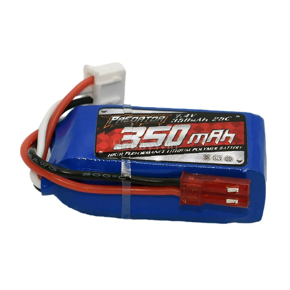 FMS part 7.4V 2S 350mAh 25C LiPO Battery JST plug for RC Model Airplane Helicopter Quadcopter FPV Drone