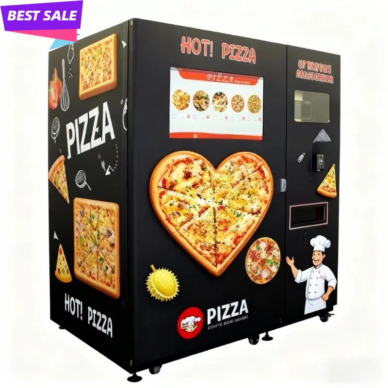 Automatic Commercial Pizza Vending Machine ODM Sale SDK Function Digital Touch Screen Credit Card QR Code Customized