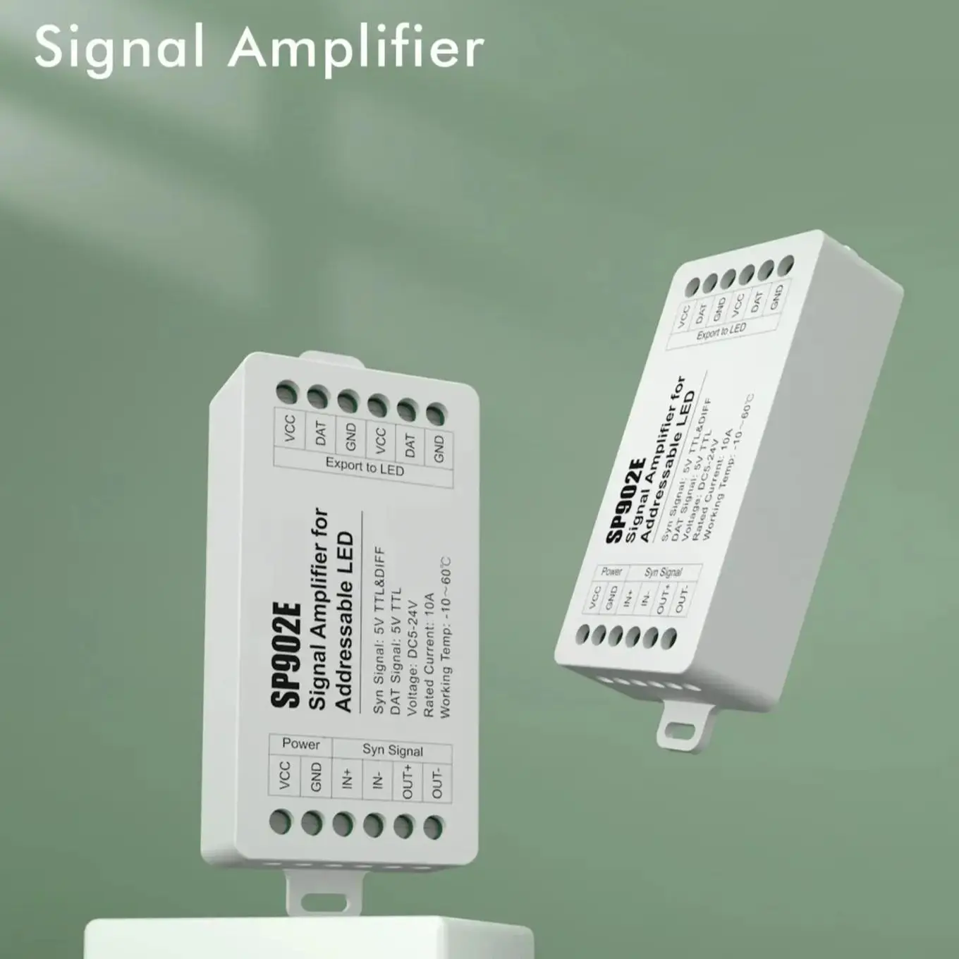 

SP902E SPI усилитель сигнала ретранслятор 2 канала WS2812B WS2811 SK6812 WS2814 RGB RGBW Пиксельная адресная матричная панель светильник 5-24V