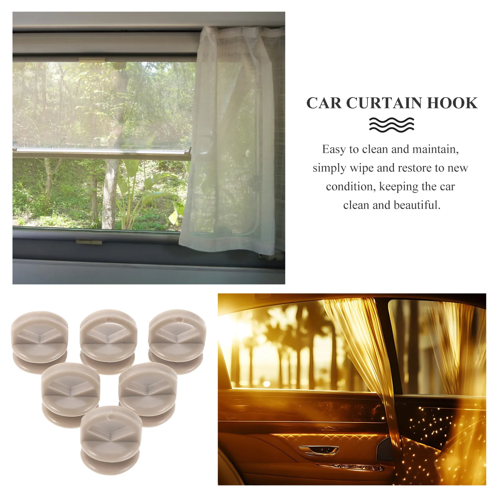 500 pcs Rv Camper Trailer Halloween Christmas New Year Car Curtain Track Hook Car Curtain Track Hooks Car Curtain Hooks Plastic