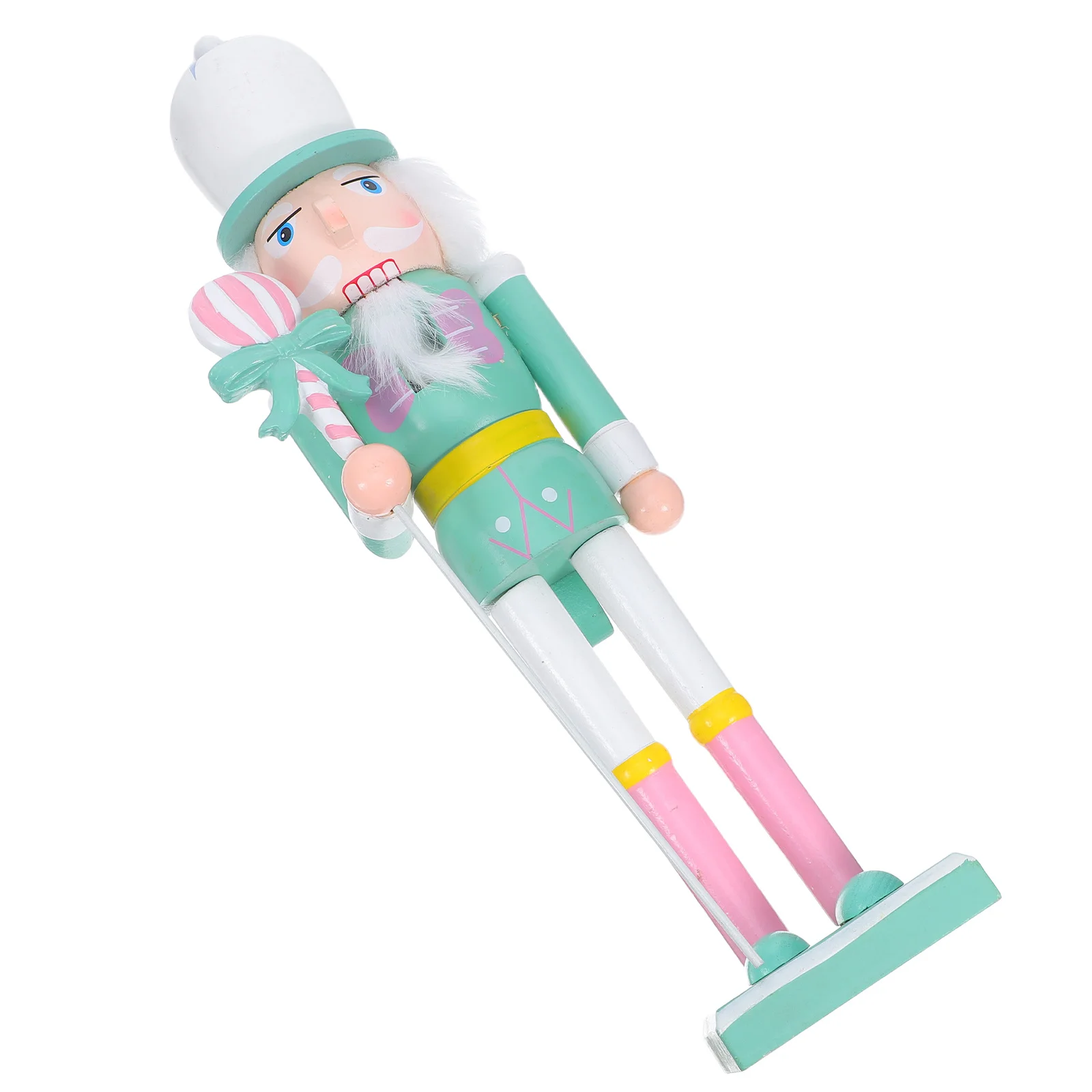 

Wooden Nutcracker Soldier Christmas Statue Handcrafted Holiday Decor Perfect for Table Shelf Fireplace Nutcracker