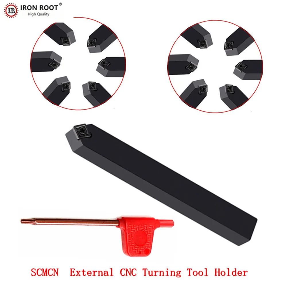 IRON ROOT SCMCN0808H06-80,1010H06-80, 1212H06-80 Turning Tool External Turning Tool Holder For CCMT,060208,060204 Carbide Insert