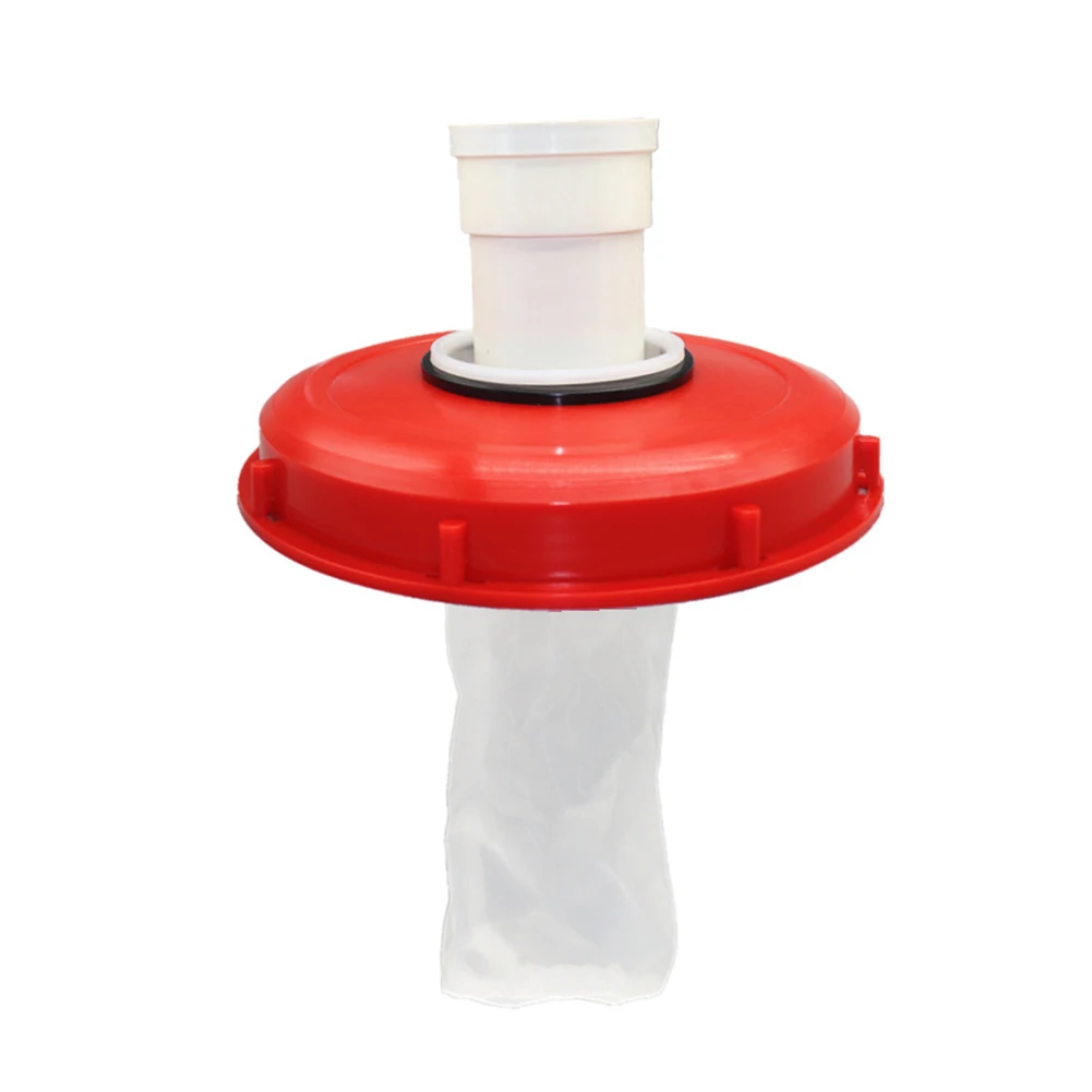 Black DN150-165MM Ton Pail Accessories Filter Cover Filter Bag Plastic Filter Ton Pail Cover Water Tank 45 90 T-shape