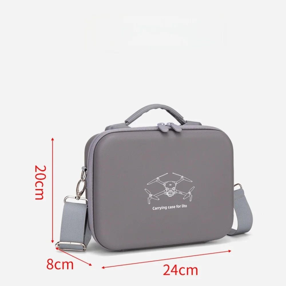 

Storage Case for DJI Lito, Waterproof PU Carrying Bag Large Portable Travel Organizer Protective Cover Box with Shoulder Strap