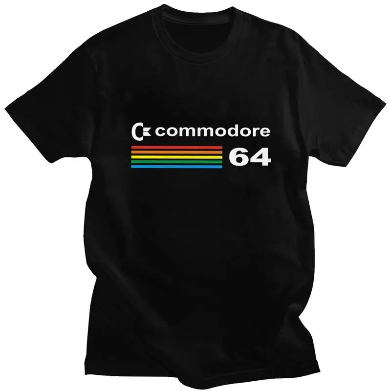 Custom Handsome Commodore 64 Computer T Shirt Men Short Sleeved 100% Cotton T-shirt Casual C64 Computer Geek Nerd Tee Tshirt