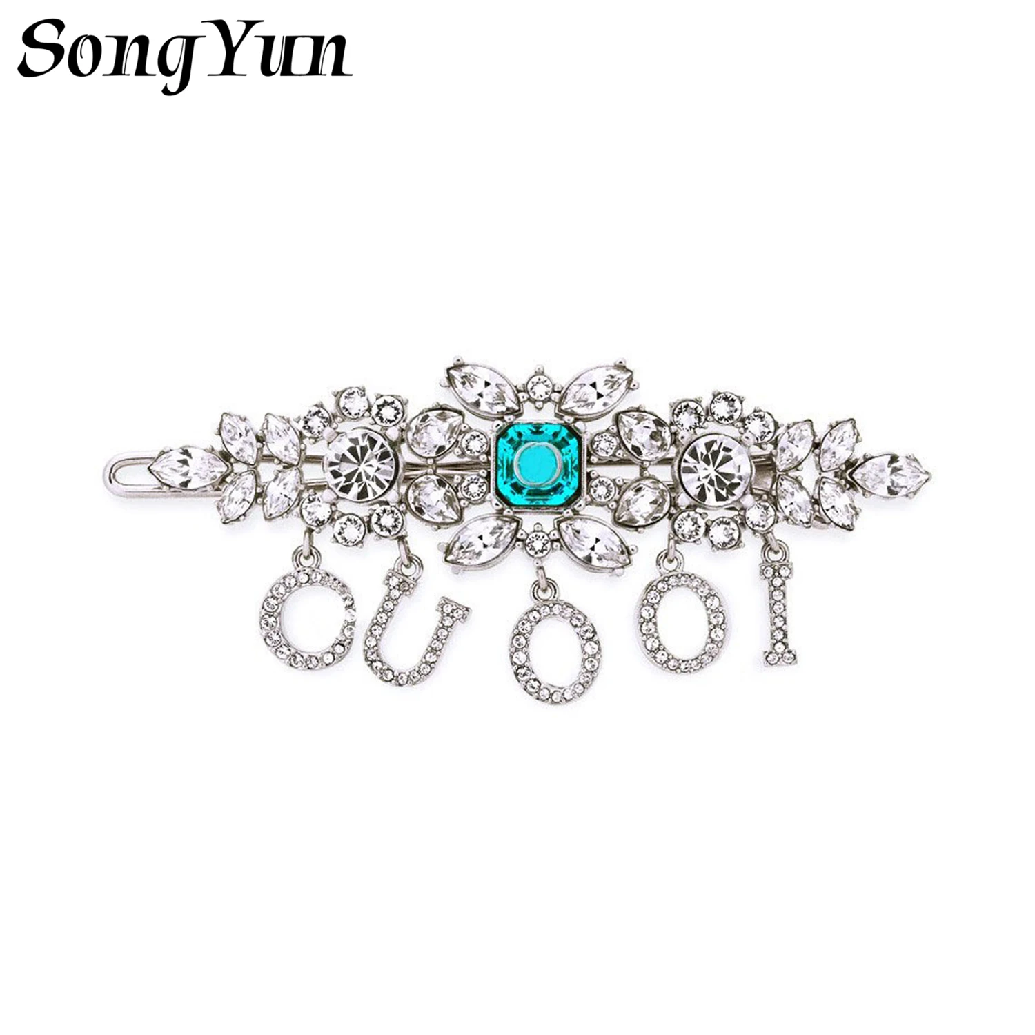 

Luxury Designer Full Diamond Side Hairpins Retro Hairclips Crystal Rhinestone Zircon Tassel Jewelry Hair Accessories Hair Clips