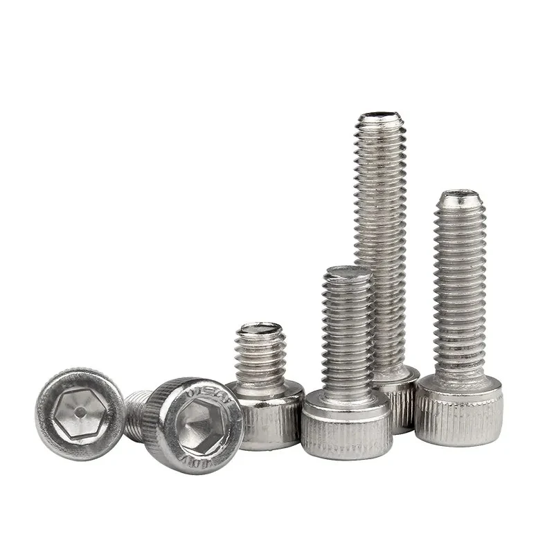 

M2.5 304 Stainless Steel Hex Socket Cap Head Screws / DIN912 Allen Bolts A2-70 3-60mm Length
