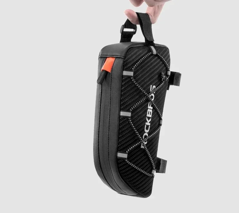 ROCKBROS Fahrradtasche Wasserdicht Reflektierend Vordere Oberrohr-Tasche Ultraleichte Fahrradtasche Radfahrtasche Touren-Ausrüstung – Detail 12