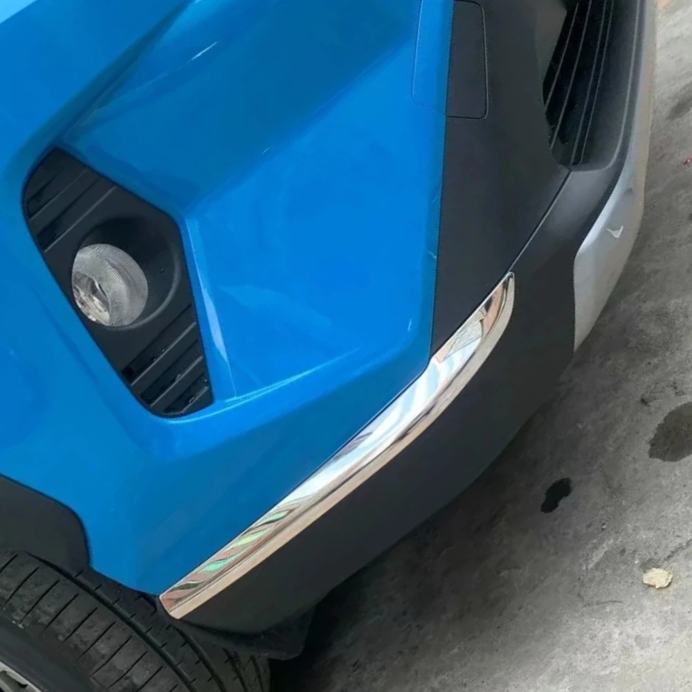 

Front Rear Bumper Corner Cover Trim For Toyota RAV4 RAV 4 2019-2021 2022 2023 2024 Chrome Car Anti-collision Strip Accessories