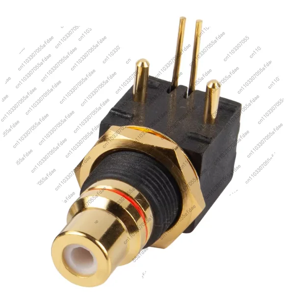 1pc RCA socket turntable DAC decoder digital coaxial input and output PCB 90-degree solder board socket accessories