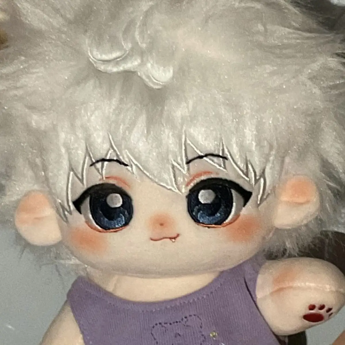 Anime Role Attribute Killua Zoldyck Boy Plush Doll Body Anime Cosplay Dress Up Stuffed Plushie Toys Idol Figures Xmas Gift
