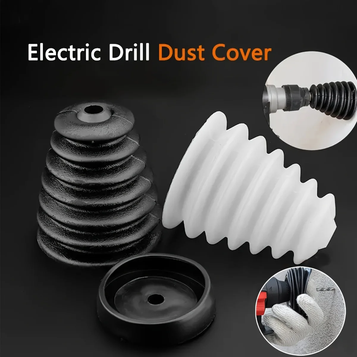 Electric Drill Dust Cover Silicone Cover Household Dust Collection Special Cover Dust Removal Tools Electric Tool Accessories