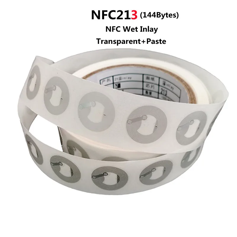 Ntag213 Ntag216 Self-adhesive NFC Sticker 13.56MHz ISO14443A electronic tag Universal  NFC216 RFID Phone Adhesive Label