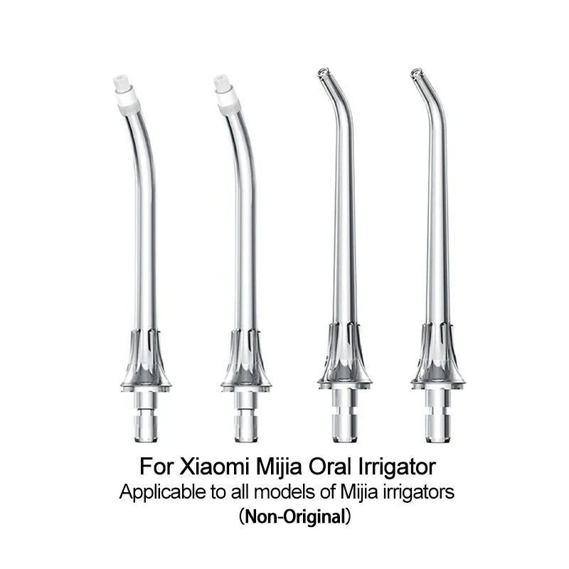 XIAOMI Mijia 口腔洗浄器全モデル用交換用ウォーターフロッサーノズル、ウォーターピック標準/矯正用リフィルチップ 2 個