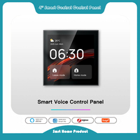 4 Inch Tuya Wifi Smart Touch Screen Center Control Panel Voice Control ZigBee Gateway Built-in For Intelligent Scenes