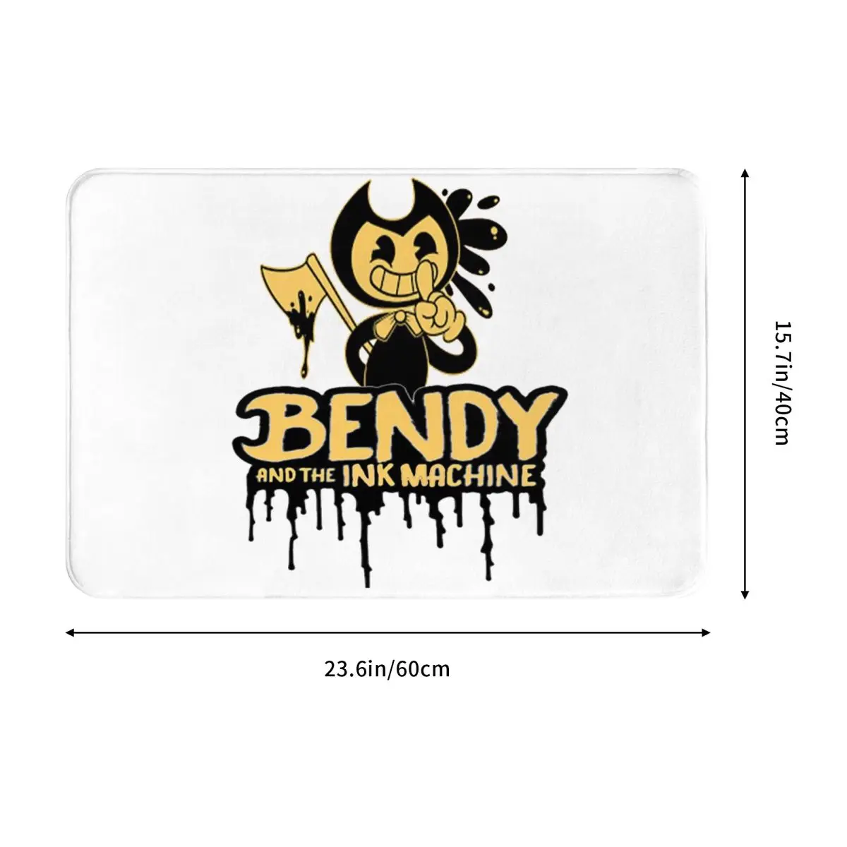 Bendy And The Dark Revival Anti-slip Doormat Floor Mat Antiwear Carpet Rug for Kitchen Entrance Home Bathroom Footpad Mats