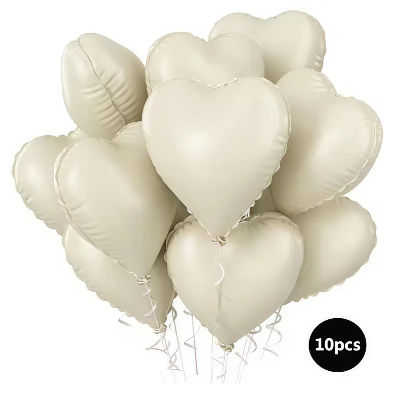 10/30/50 قطعة 18 بوصة القلب ستار بالونات خمر الوردي البيج الأخضر احباط بالونات للكبار الاطفال عيد ميلاد سعيد الزفاف DIY بها بنفسك حفلة دي #3