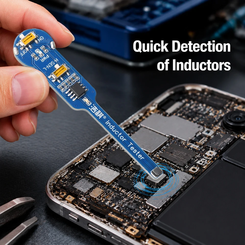 Handheld Inductance Tester Electromagnetic Capacitive Inductance Meter Rapid Fault Diagnosis for PCB Motherboard Repair Tools