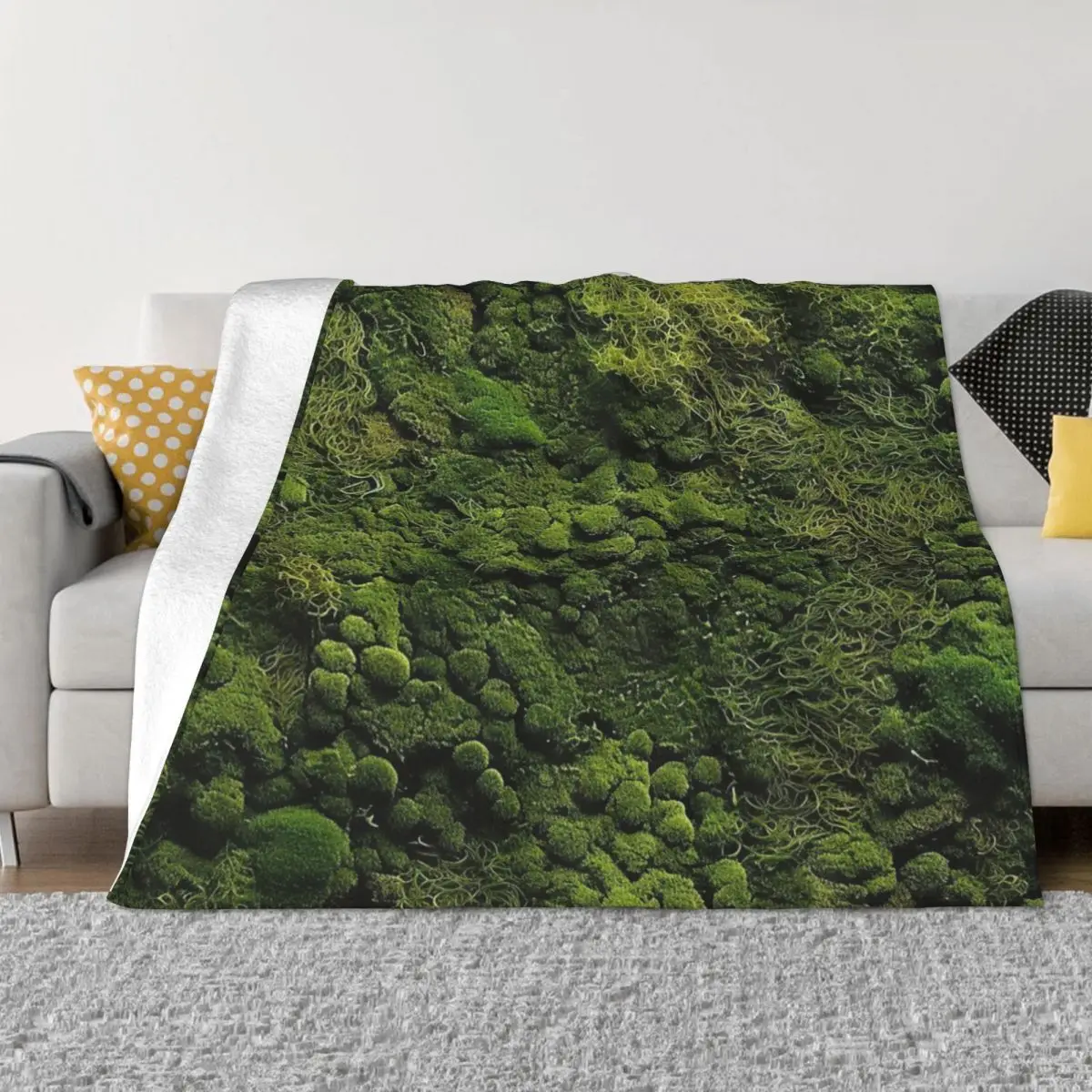 Moss Pattern Natural Freshness Home Bed Blanket Quilt For Bed Blankets And Blankets Throw Blanket