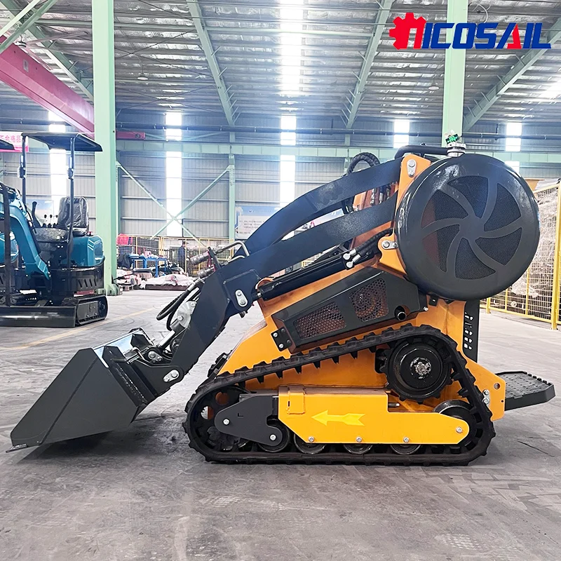 حار بيع الصين الديزل البسيطة جرافة عجلة القيادة آلات تحريك الأرض جرافة انزلاقية مع دلو #2