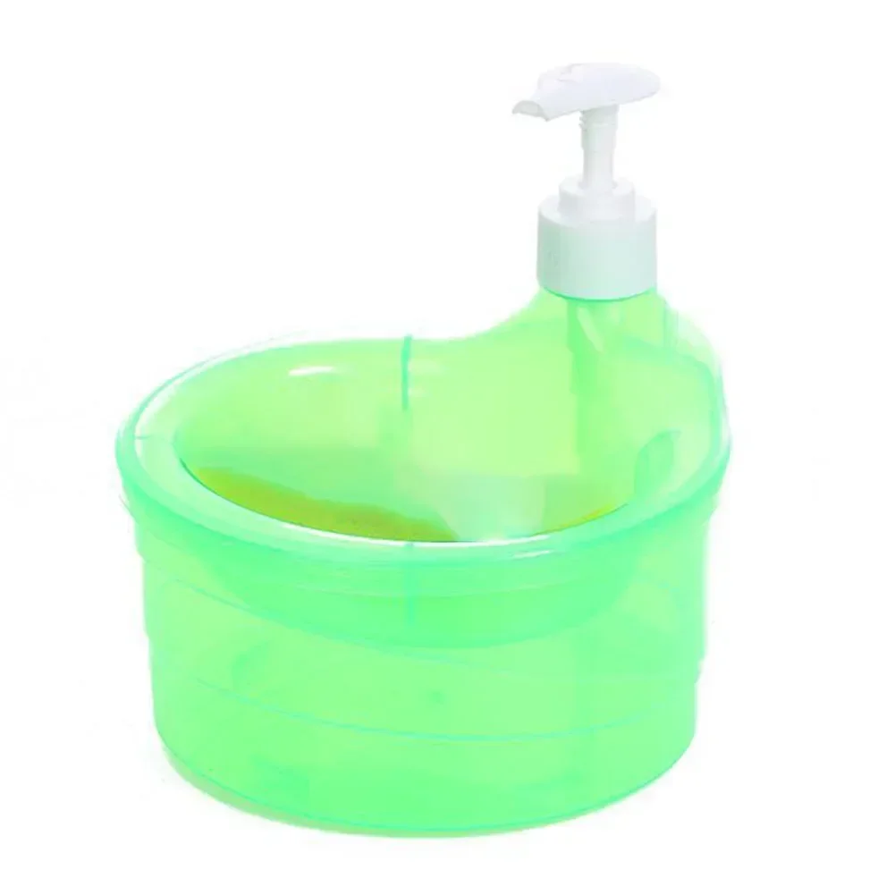 Unique Kitchen Soap Dispenser Dish Brush with Auto Sponge Holder Simplifying Cleaning High Capacity Design Widely Applicable