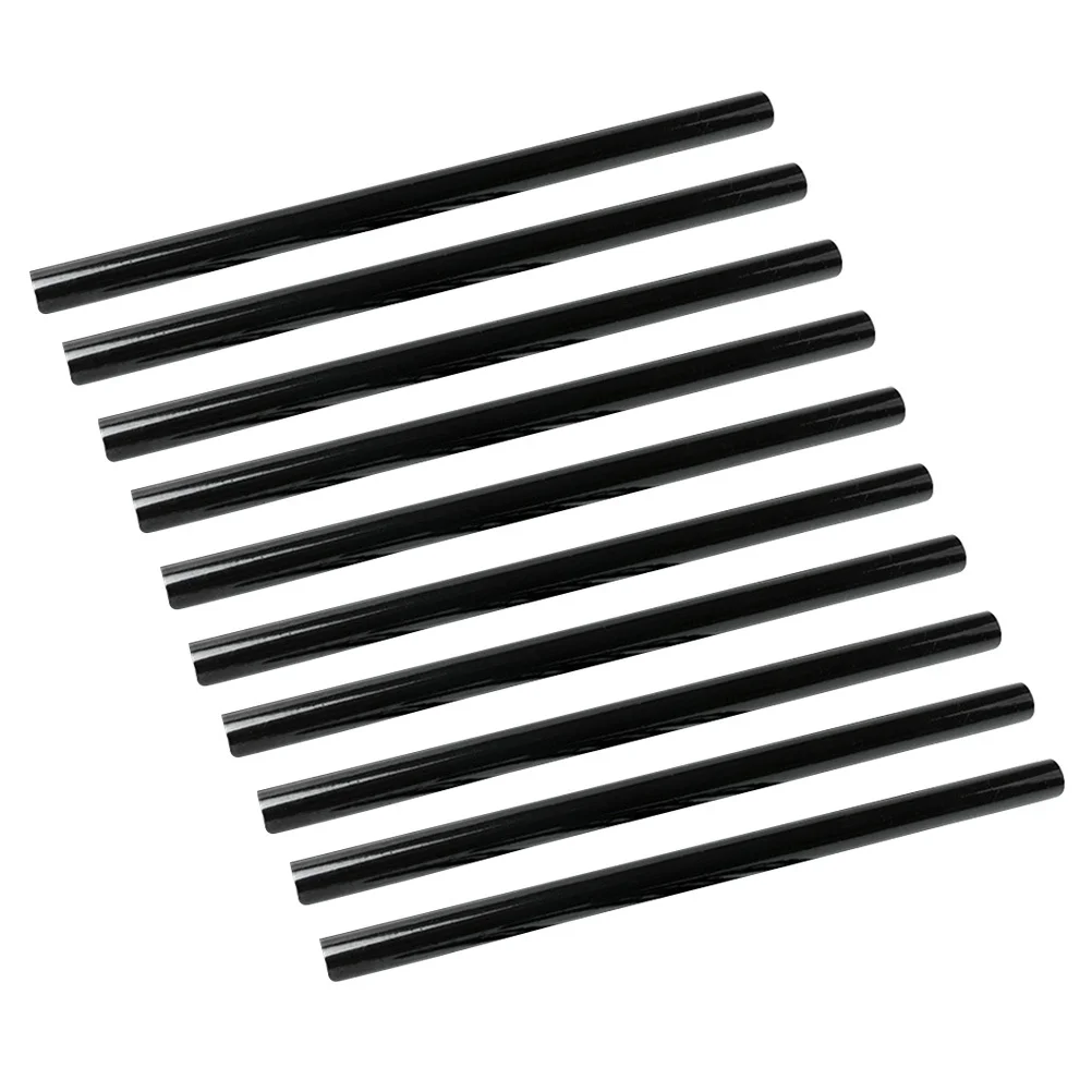 

10pcs Black Hot Glue Sticks Resin Based Fast Melting Strong Adhesion For Crafting Repairing Decorating Home Diy Projects Hot