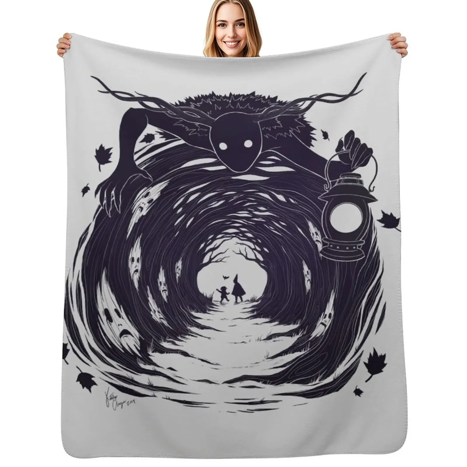 

OtGW: If You Go into the Woods at Night... Throw Blanket Bed covers Blankets For Bed warm winter Nap Blanket