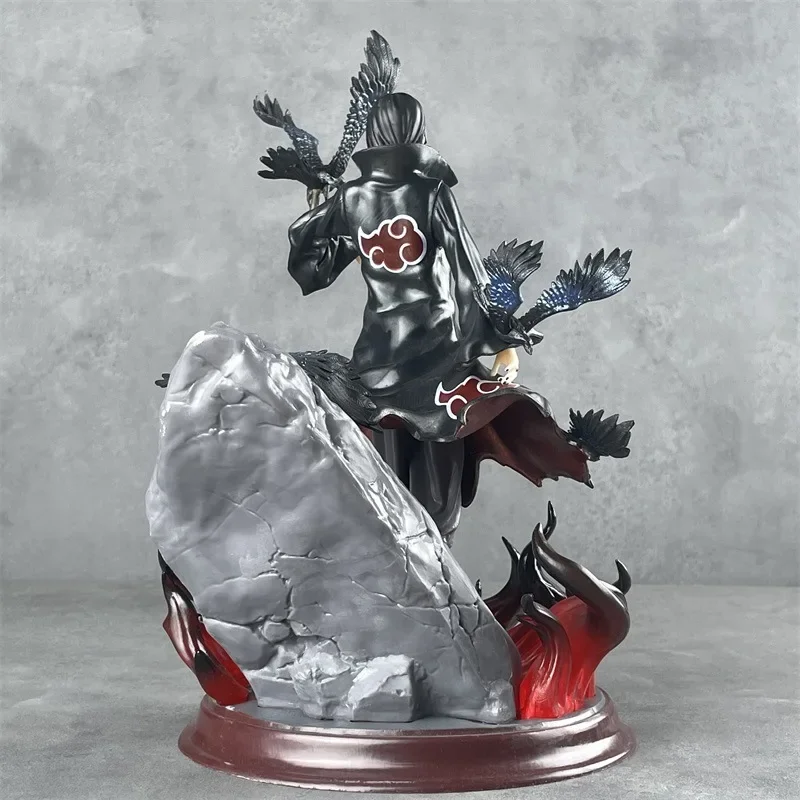 28cm Popular Naruto Anime Model Uchiha Itachi Statue Toy Home Decor Ornament for Boyfriend Gift