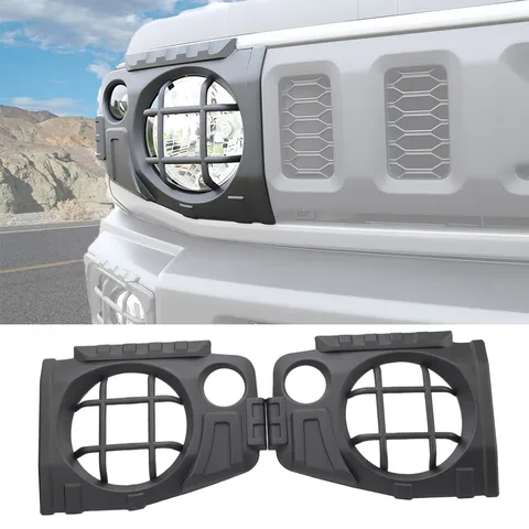 2 Шт. Черных Защитных Накладок Из АБС-пластика Для Фар Suzuki Jimny JB64 JB74 JC74 2019-2025 – Внешний Аксессуар Для Защиты Фар