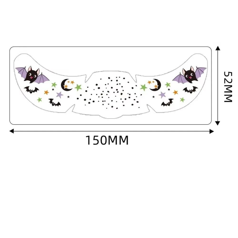 مقاوم للماء هالوين الوجه الوشم ملصق النمش DIY ملصقات الوشم المؤقت الساخن ختم ماكياج التصحيح حفلة الهالوين