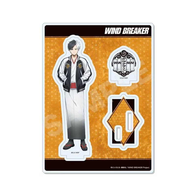 Anime WIND BREAKER Kimono x Yokosuka Jacket Version Sakura Haruka Acrylic Stand Model Plate Keychains With A Power Adapter