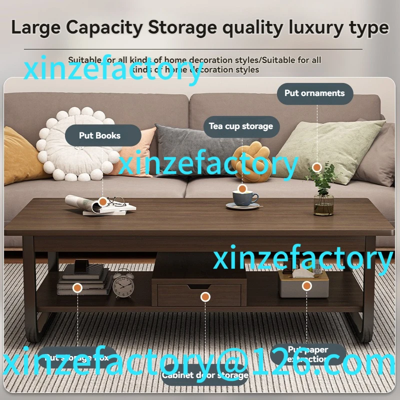 

Customizable Modern minimalist coffee table, small apartment, living room, sofa, nearby balcony