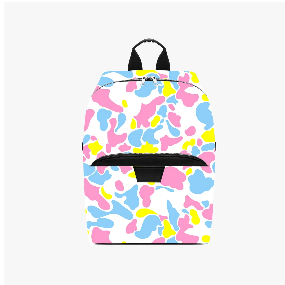 Customized Patterned Photo-Textured Fashionable Dual-Shoulder Backpack With Zipper Storage For Computer High-Definition Print