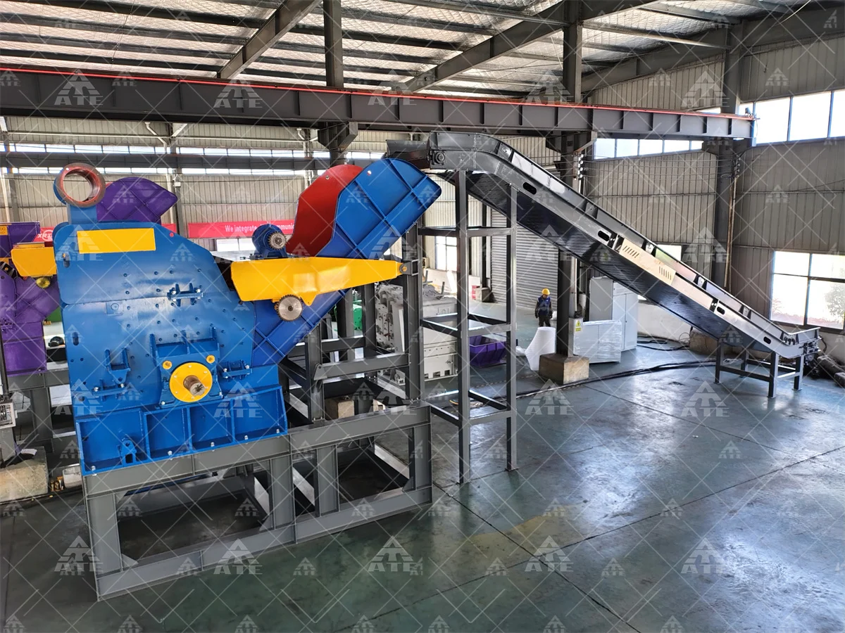 Industrial Hammer Mill Aluminum Can Scrap Steel Iron Metal Iron Chip Crusher Machine